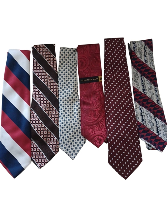 Other - Men's Red Paisley Tie - Classic Burgundy Neck Tie